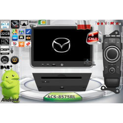 Radio dedykowane Mazda 2 2015r. Android 9/10 CPU 8x1.87GHz Ram4GB Dysk32GB DSP DVD GPS Ekran HD MultiTouch OBD2 DVR DVBT BT Kam